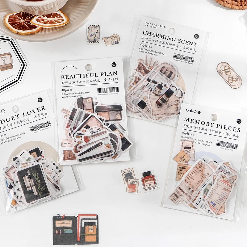 40pcs/pack Good Life List Series Washi Sticker Creative Cosmetics Sticky Paper for DIY Journal Planner Hand Account Decorations
40pcs/pack Good Life List Series Washi Sticker Creative Cosmetics Sticky Paper for DIY Journal Planner Hand Account Decorations