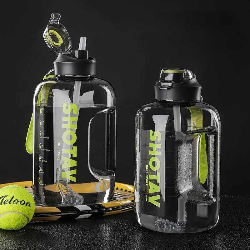 Water Bottle with Straw Large Portable Travel Bottles For Training Sport Fitness Cup with Time Scale BPA Free 2 Liter 
Water Bottle with Straw Large Portable Travel Bottles For Training Sport Fitness Cup with Time Scale BPA Free 2 Liter