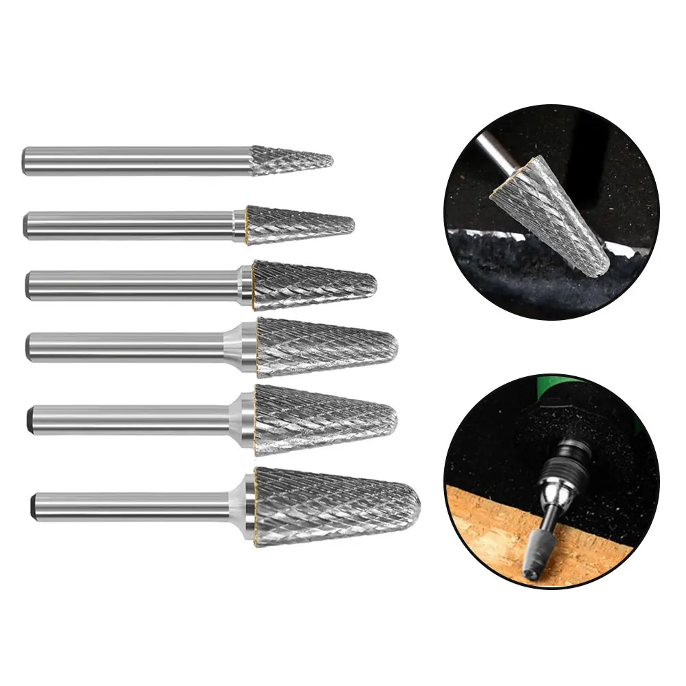 Double-Cut Milling Cutter Tungsten Carbide Burr Bit Rotary Tool Files Wood Carving Engraving Heads Round Shank Power Tools
Double-Cut Milling Cutter Tungsten Carbide Burr Bit Rotary Tool Files Wood Carving Engraving Heads Round Shank Power Tools