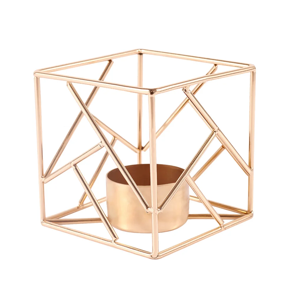 Nordic Style Candle Holders Golden Iron Geometric Candleholders Metal Candle Cup Holder Taper Crafts Candlestick Small Tea Light
Nordic Style Candle Holders Golden Iron Geometric Candleholders Metal Candle Cup Holder Taper Crafts Candlestick Small Tea Light