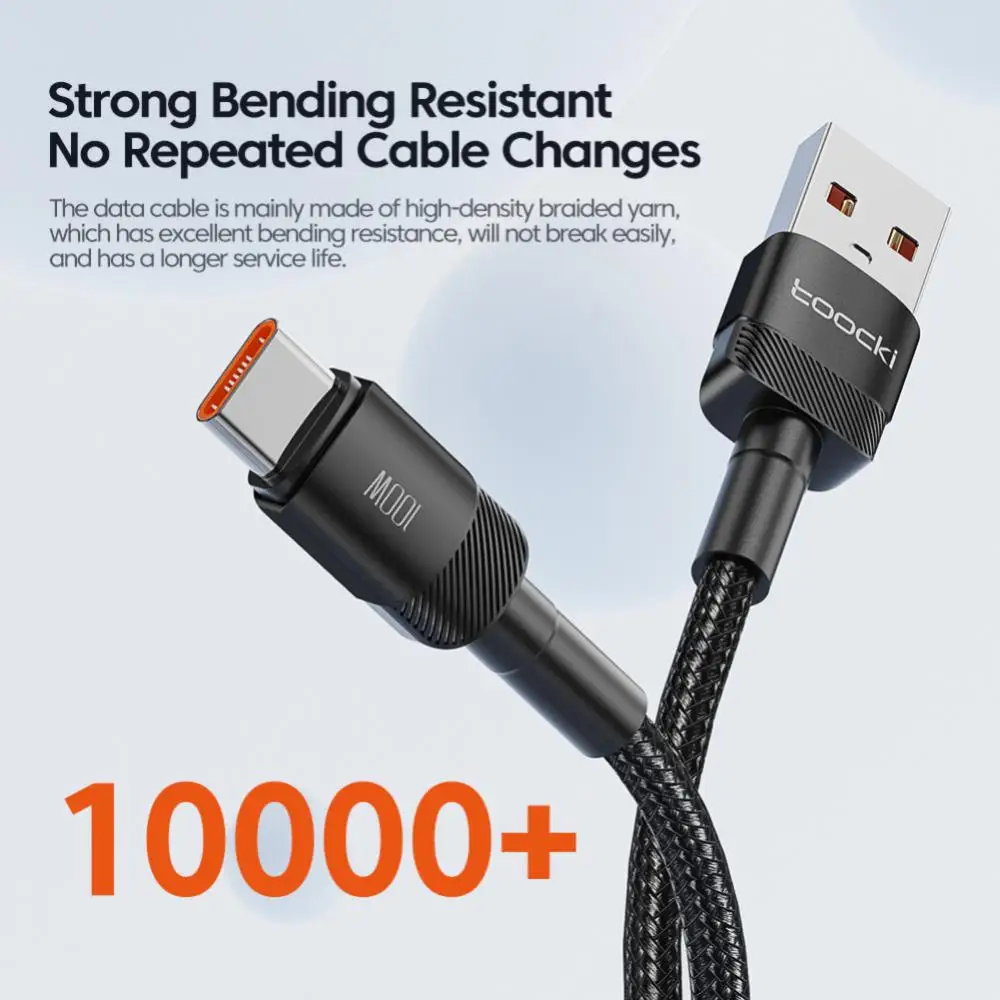 Toocki 100W Fast Charging Data Cable A-C Aluminum Alloy Fast Charging Data Cable Suitable For Xiaomi Oneplus Samsung Huawei
Toocki 100W Fast Charging Data Cable A-C Aluminum Alloy Fast Charging Data Cable Suitable For Xiaomi Oneplus Samsung Huawei