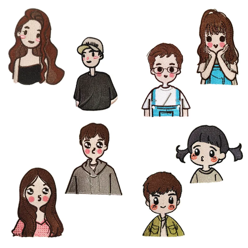 50pcs/lot Anime Stick-on Fun Embroidery Patch Cartoon Character Couple Boy Girl Shirt Bag Clothing Decoration Craft Diy Applique
50pcs/lot Anime Stick-on Fun Embroidery Patch Cartoon Character Couple Boy Girl Shirt Bag Clothing Decoration Craft Diy Applique