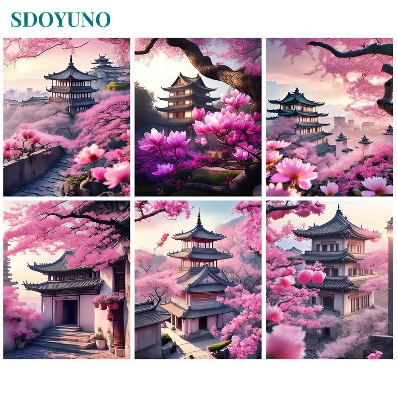 SDOYUNO Frame Painting By Numbers Kits Temple Flower Modern Drawing Coloring By Numbers Landscape Acrylic Paint For Home Decor
SDOYUNO Frame Painting By Numbers Kits Temple Flower Modern Drawing Coloring By Numbers Landscape Acrylic Paint For Home Decor