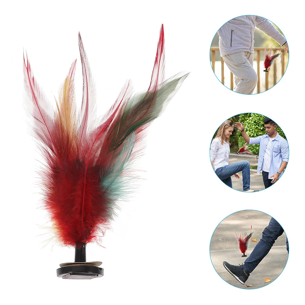 Спортивные уличные игрушки для ног, товары для спорта для студентов, цветные искусственные воланы, воланы, китайские Воланы Jianzi