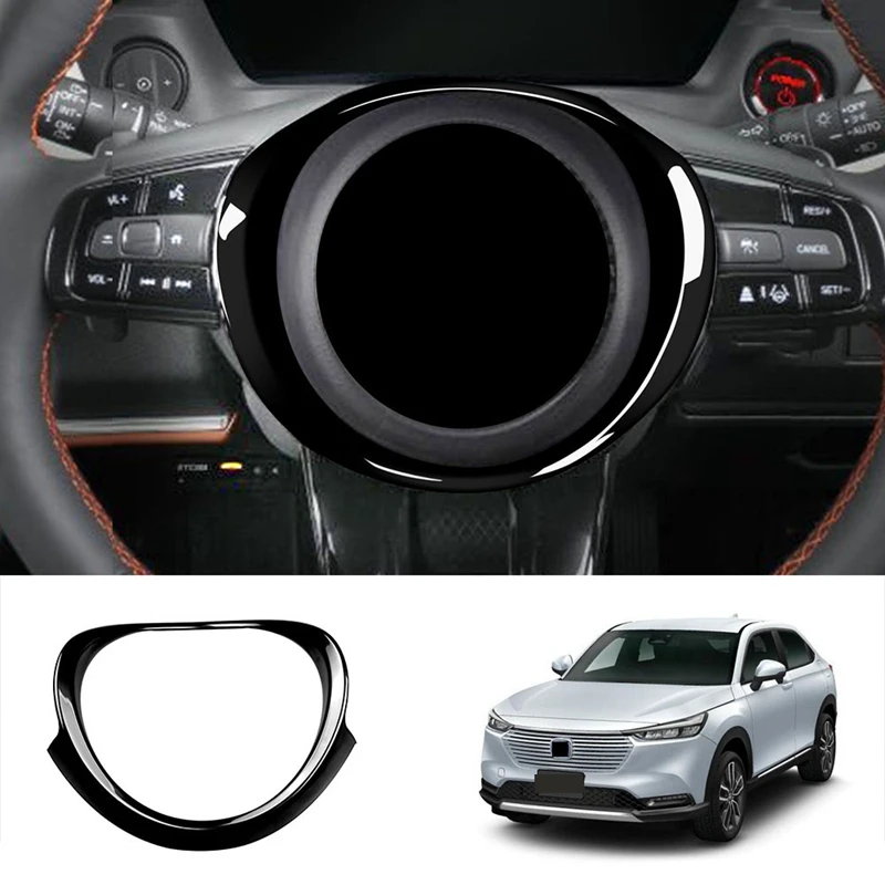 For Honda Vezel HR-V HRV 2021 2022 Interior Car Steering Wheel Ring Panel Cover Trim Decoration Frame Bright Black 
For Honda Vezel HR-V HRV 2021 2022 Interior Car Steering Wheel Ring Panel Cover Trim Decoration Frame Bright Black