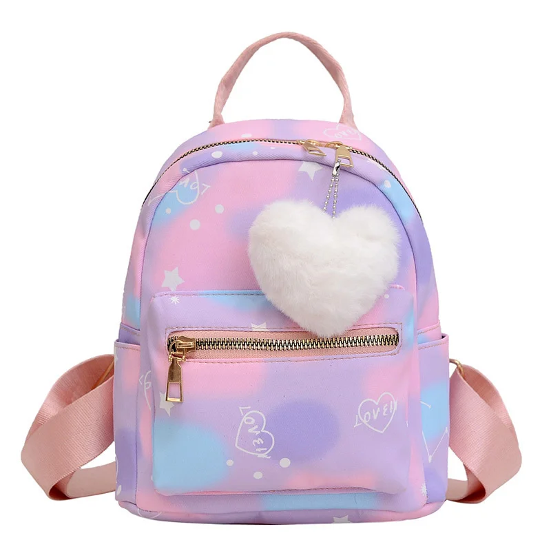 Mini Backpack Women Nylon Cute Small Shopper Handbag Multicolor Book Bags with Heart Pendant Girls Fashion Shoulder Bag
Mini Backpack Women Nylon Cute Small Shopper Handbag Multicolor Book Bags with Heart Pendant Girls Fashion Shoulder Bag