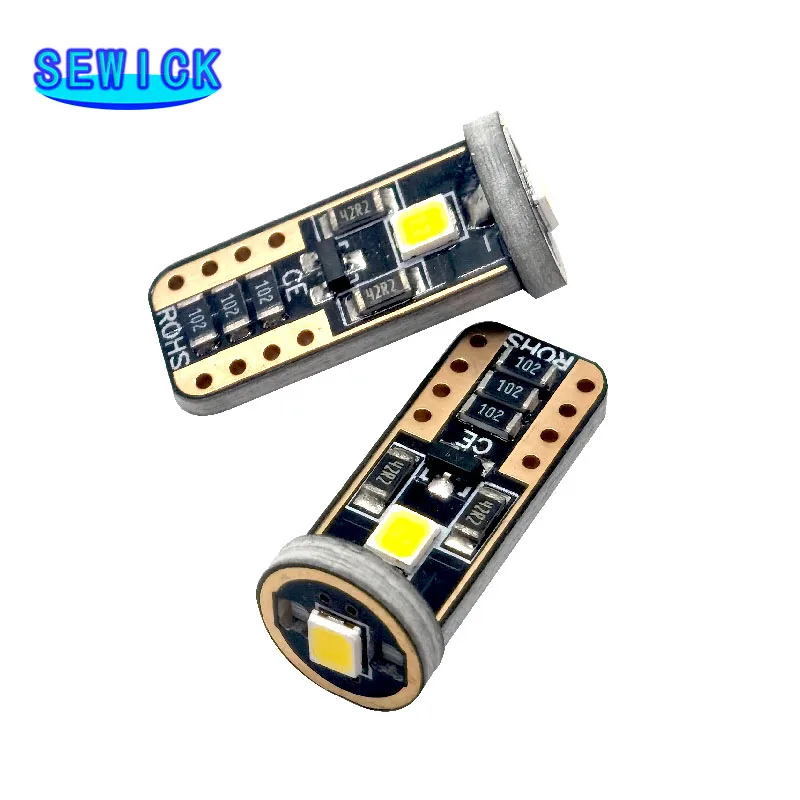 200 шт. DC12V T10 2835 3SMD Canbus автомобильная светодиодная купольная внутренняя светильник