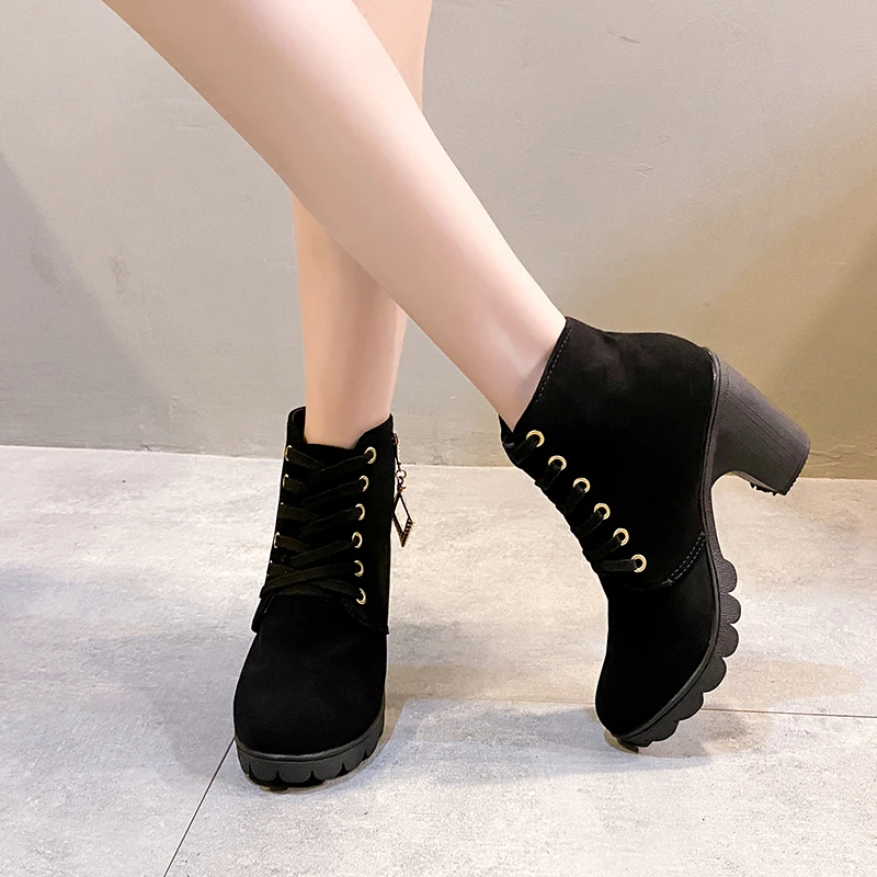 Women's Nude Boots 2022 Spring Autumn New Women's High Heels Boots High Quality Lace Up Roman Style Women's Shoes 35-42
Women's Nude Boots 2022 Spring Autumn New Women's High Heels Boots High Quality Lace Up Roman Style Women's Shoes 35-42
