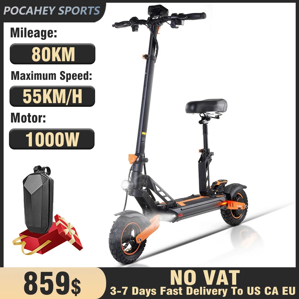 G2 Max Electric Scooter 1000W Motor 48V 20AH 55km/h Max Speed 10 inch Off Road Tires eScooter Powerful Adults Electric Scooter
G2 Max Electric Scooter 1000W Motor 48V 20AH 55km/h Max Speed 10 inch Off Road Tires eScooter Powerful Adults Electric Scooter