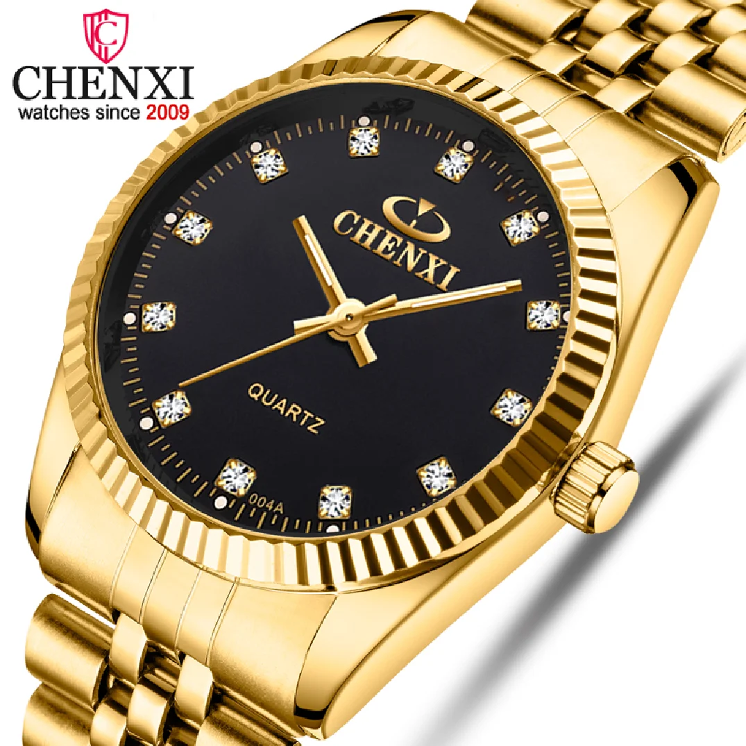 CHENXI Golden Watches for Men Fashion Business Top Brand Luxury Quartz Male Clock Waterproof Wristwatches Relogio Masculino
CHENXI Golden Watches for Men Fashion Business Top Brand Luxury Quartz Male Clock Waterproof Wristwatches Relogio Masculino