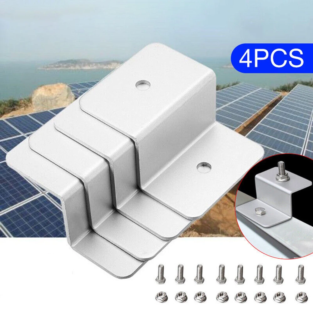4pcs Solar Panel Mount Z-Bracket Mounting Brackets Fixed Tool Aluminum Roof Bracket Carvan For Marine RV House Boat Accessories
4pcs Solar Panel Mount Z-Bracket Mounting Brackets Fixed Tool Aluminum Roof Bracket Carvan For Marine RV House Boat Accessories