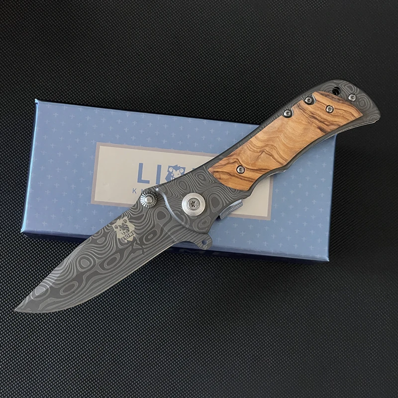 Liome Damascus Tactical Pocket Folding Knife Outdoor Camping Military Knives Security Defense Pocket EDC Tool
Liome Damascus Tactical Pocket Folding Knife Outdoor Camping Military Knives Security Defense Pocket EDC Tool