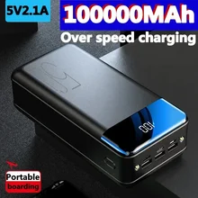 Free Shipping 2023New Hot Sales Universal 5v 2.1a Fast Charging 100000 MAh Large Capacity Charging BankFast ChargingMobile Power