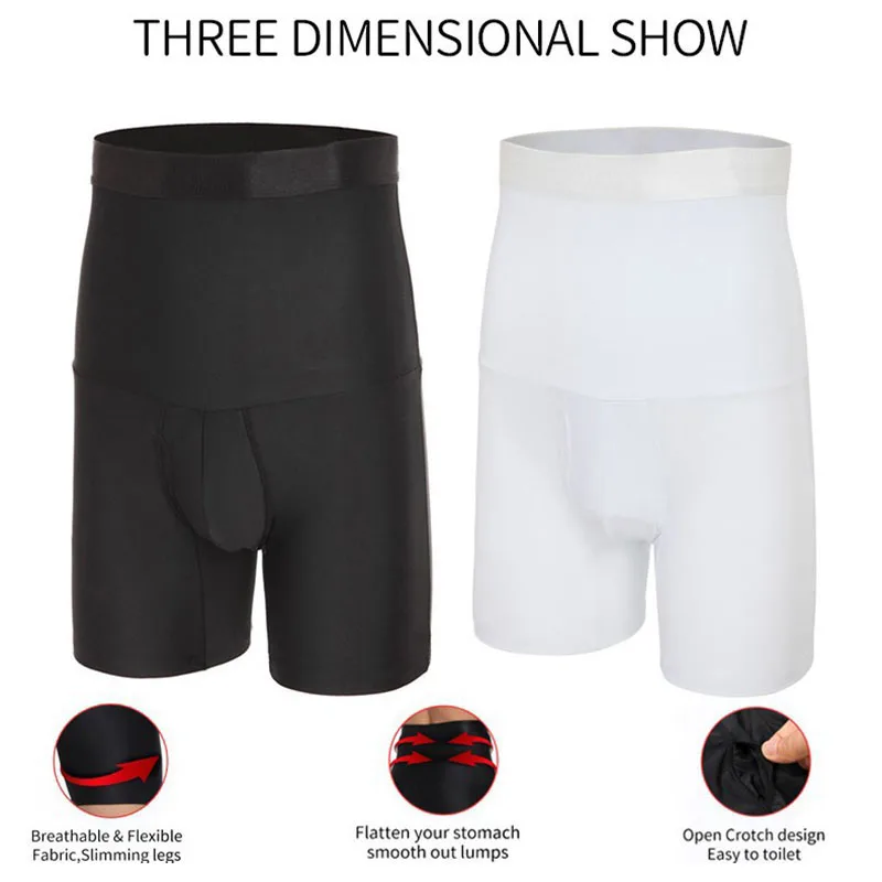 High Waist Seamless Abdominal Waist Tight 5 Points Underpants Silicone Non-Slip Underwear Men's Boxers Body Shaper Shorts
High Waist Seamless Abdominal Waist Tight 5 Points Underpants Silicone Non-Slip Underwear Men's Boxers Body Shaper Shorts