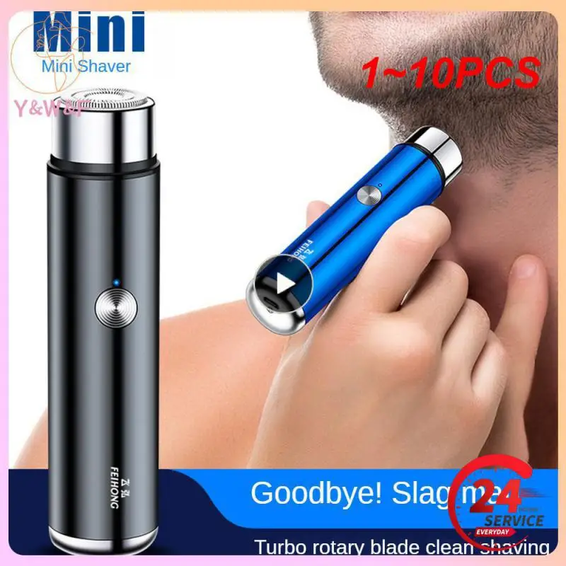 Мини-электробритва для мужчин, портативная электрическая бритва для бороды, зарядка через USB, Мужская бритва для лица и бороды, бритва для тела, волос, 1-10 шт. 
Мини-электробритва для мужчин, портативная электрическая бритва для бороды, зарядка через USB, Мужская бритва для лица и бороды, бритва для тела, волос, 1-10 шт.