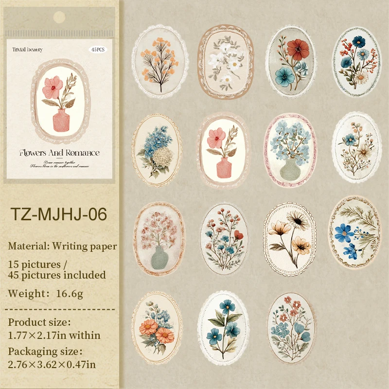Мijing винтажные цветочные наклейки
Мijing винтажные цветочные наклейки