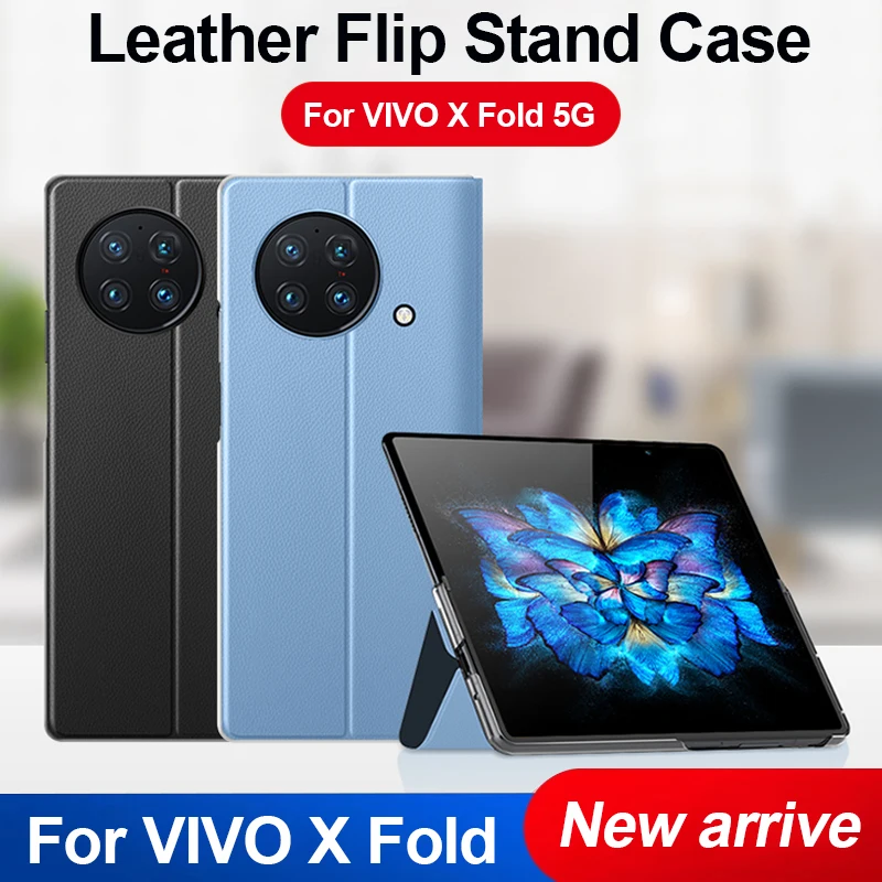 

For VIVO X Fold 5g Case Luxuy Leather Flip Stand Holder Shockproof Capa for VIVO X Fold Protection Back Cover Fundas