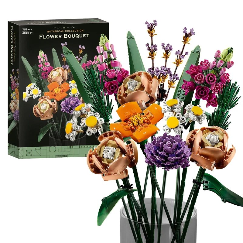 Moc Romantic Flowers Bouquet Building Blocks Rose Plant Decoration Models DIY Assembly For 10280 Kit Bricks Toy Girlfriend Gifts
Moc Romantic Flowers Bouquet Building Blocks Rose Plant Decoration Models DIY Assembly For 10280 Kit Bricks Toy Girlfriend Gifts
