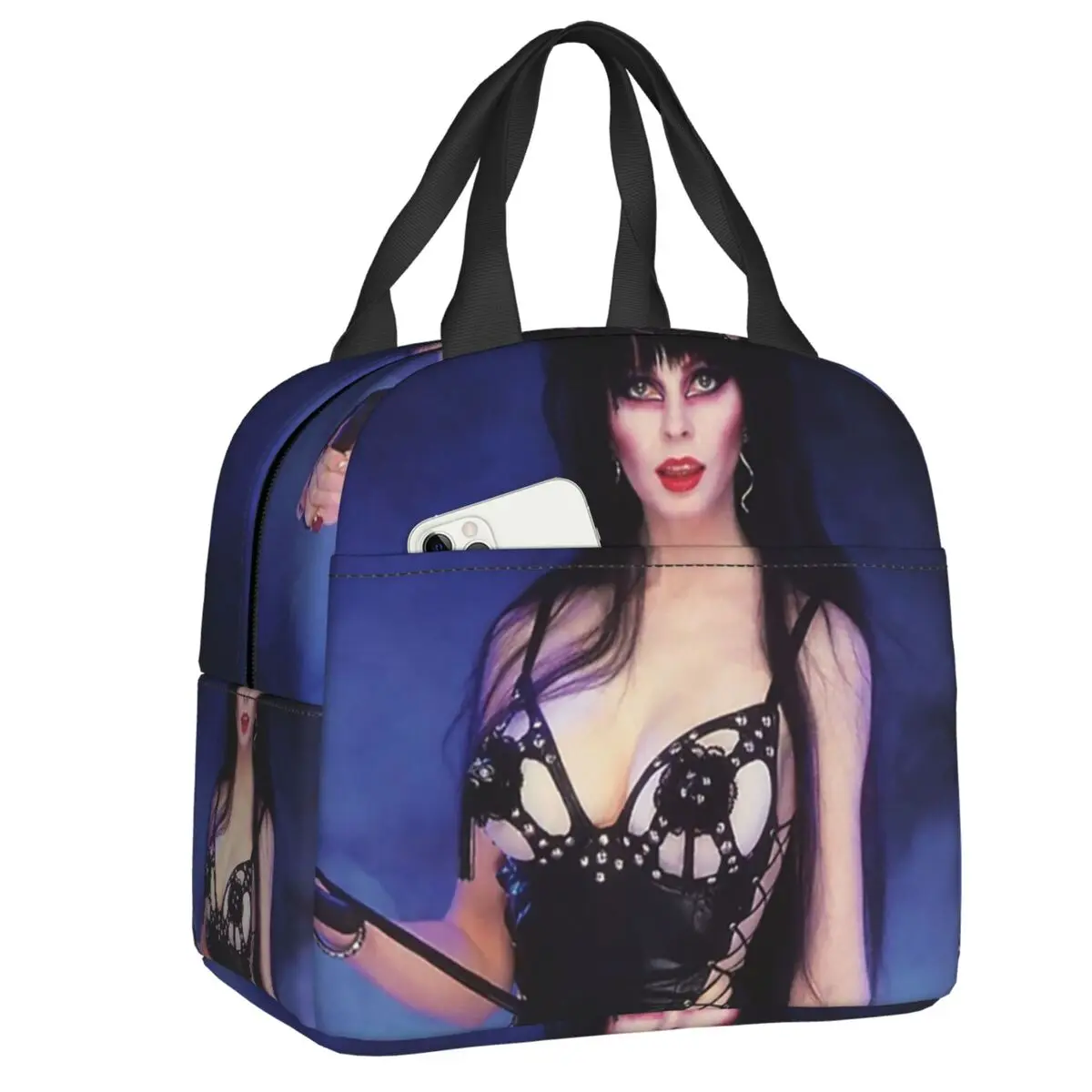 Burlesque Elvira Portable Lunch Box for Women Waterproof Weird Horror Movie Hostess Thermal Cooler Food Insulated Lunch Bag 
Burlesque Elvira Portable Lunch Box for Women Waterproof Weird Horror Movie Hostess Thermal Cooler Food Insulated Lunch Bag