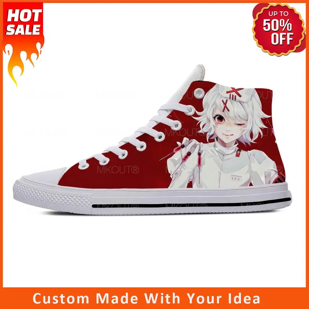 Japanese Anime Cartoon Tokyo Ghoul Suzuya Juuzou Casual Cloth Shoes High Top Lightweight Breathable 3D Print Men Women Sneakers
Japanese Anime Cartoon Tokyo Ghoul Suzuya Juuzou Casual Cloth Shoes High Top Lightweight Breathable 3D Print Men Women Sneakers