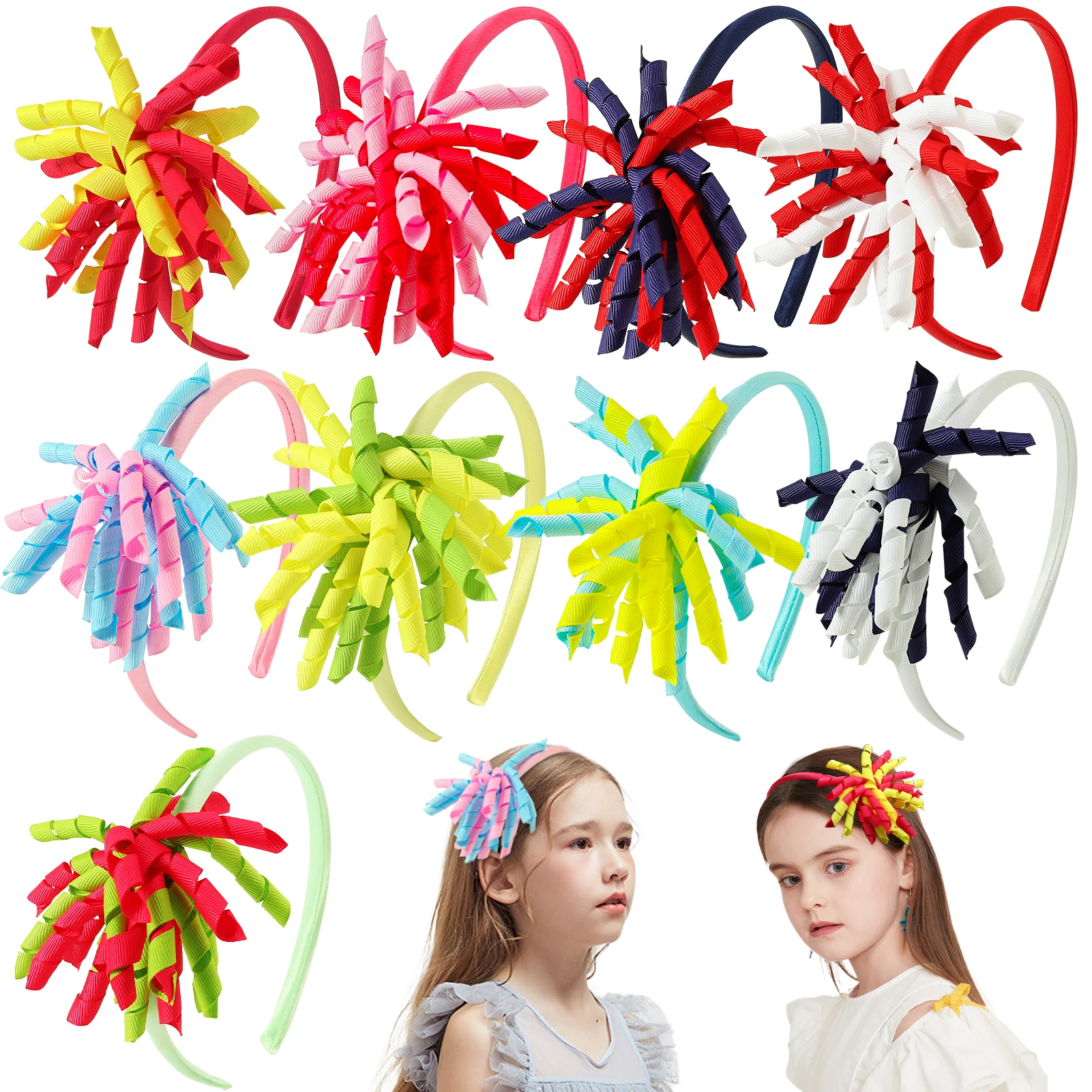 9 Colors 1Pc Fashion Two-color Curler Ribbon Hairbands Handmade Corker Ribbon Baby Girls Headband Headwear Hair Accessories
9 Colors 1Pc Fashion Two-color Curler Ribbon Hairbands Handmade Corker Ribbon Baby Girls Headband Headwear Hair Accessories