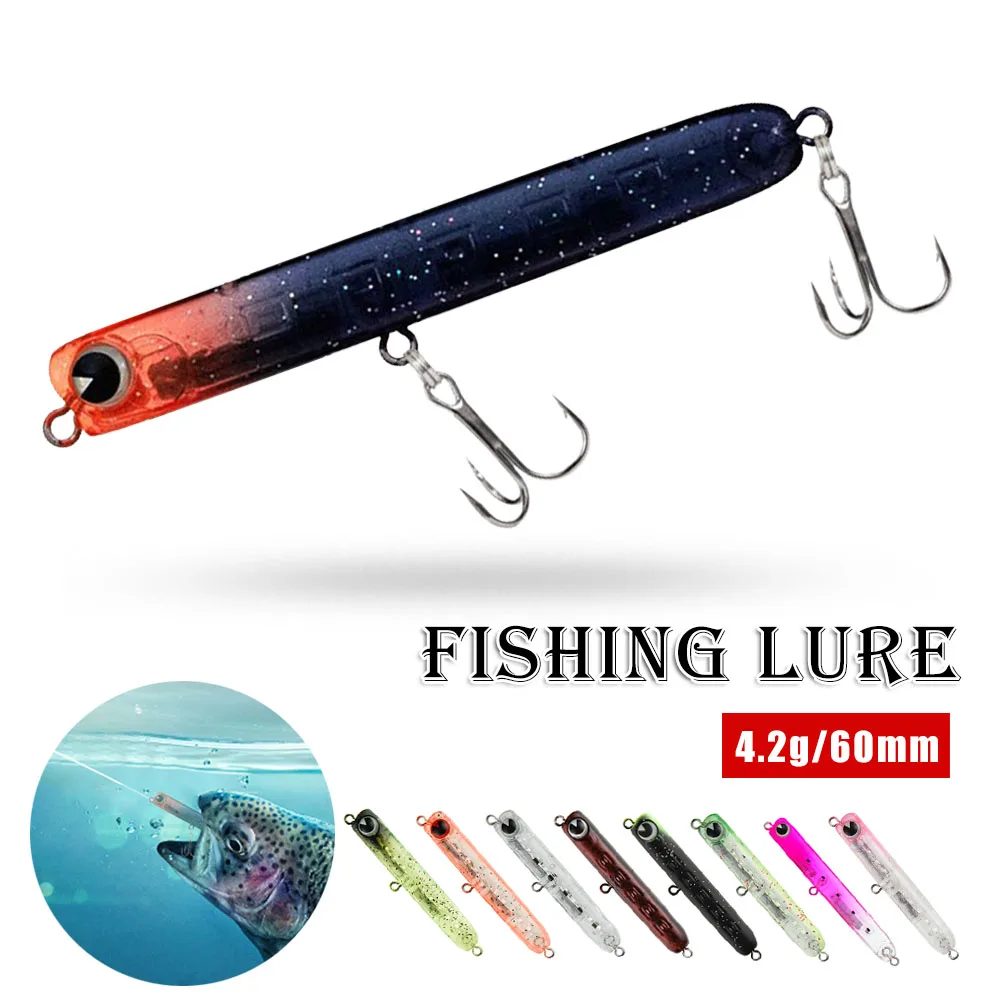 

Sinking Fishing Lures 60mm 4.2g Pencil Lure Artificial Bait Wobbler Hard Bait Fishing Pencil With Hook Saltwater Fishing Tackle