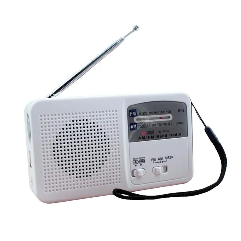 Аварийный радиоприемник на солнечной батарее, AM/FM радио-генератор на солнечной батарее, зарядка через USB, фонарик и лампа для чтения, Аварийн...