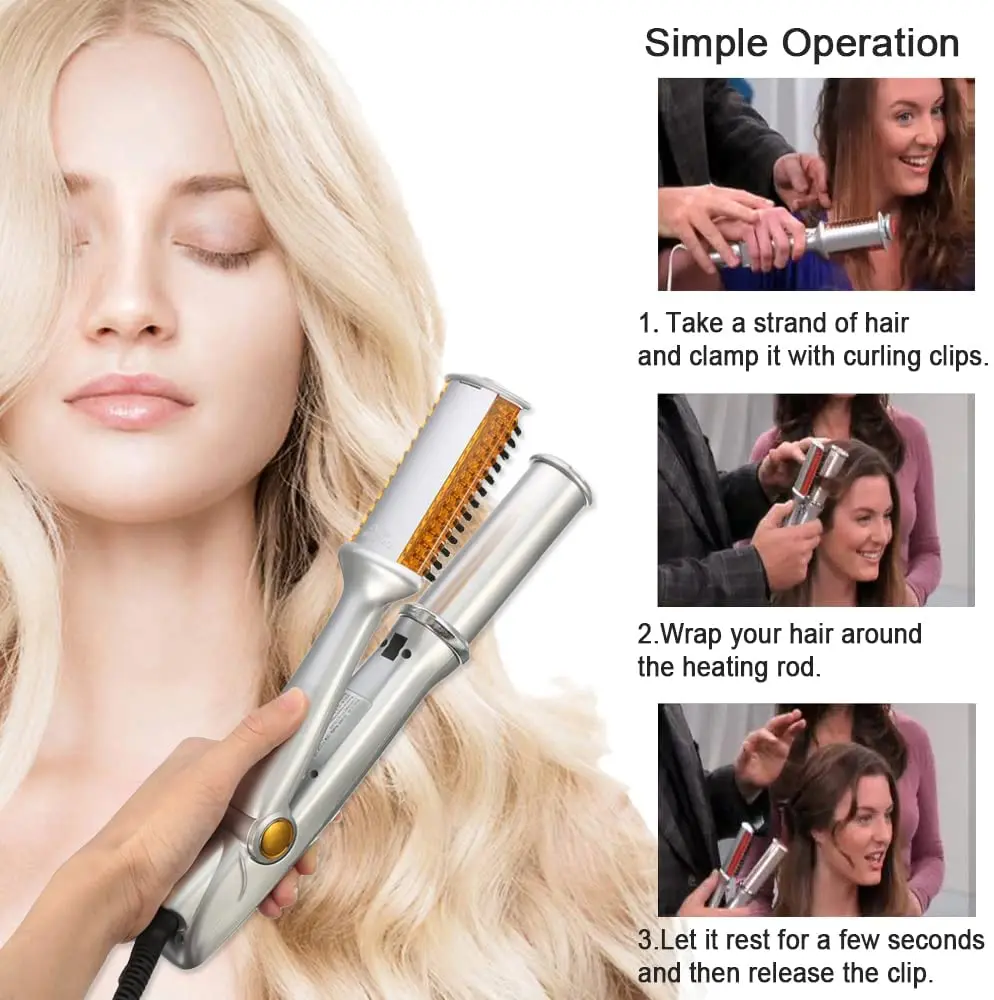 2in1 Hair Curler Hair Straightener Electric Curling Iron Fast Heating Hair Styler Hairdressing Products Styling Tool Hair Iron
2in1 Hair Curler Hair Straightener Electric Curling Iron Fast Heating Hair Styler Hairdressing Products Styling Tool Hair Iron