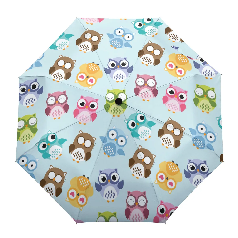 Owl Cute Cartoon Automatic Umbrella Men Women Rain Windproof Outdoor Travel Sun Three Folding Umbrellas 8 Ribs Gift Parasol
Owl Cute Cartoon Automatic Umbrella Men Women Rain Windproof Outdoor Travel Sun Three Folding Umbrellas 8 Ribs Gift Parasol