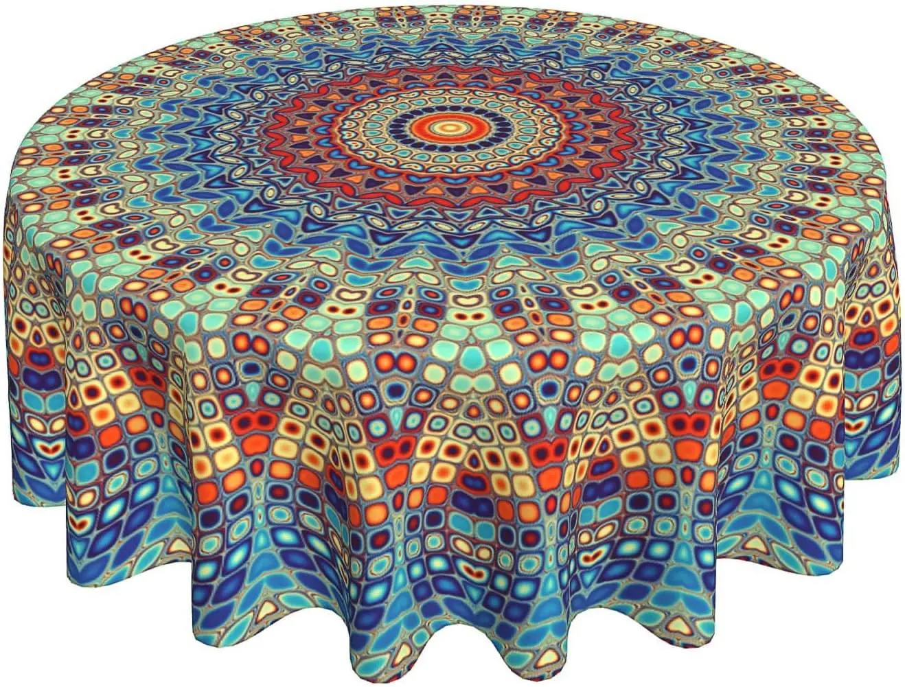 Boho Tablecloth Round Waterproof Rustic Colorful Mandala Tablecloths Fabric Decorative for Picnic Party Holiday Home
Boho Tablecloth Round Waterproof Rustic Colorful Mandala Tablecloths Fabric Decorative for Picnic Party Holiday Home