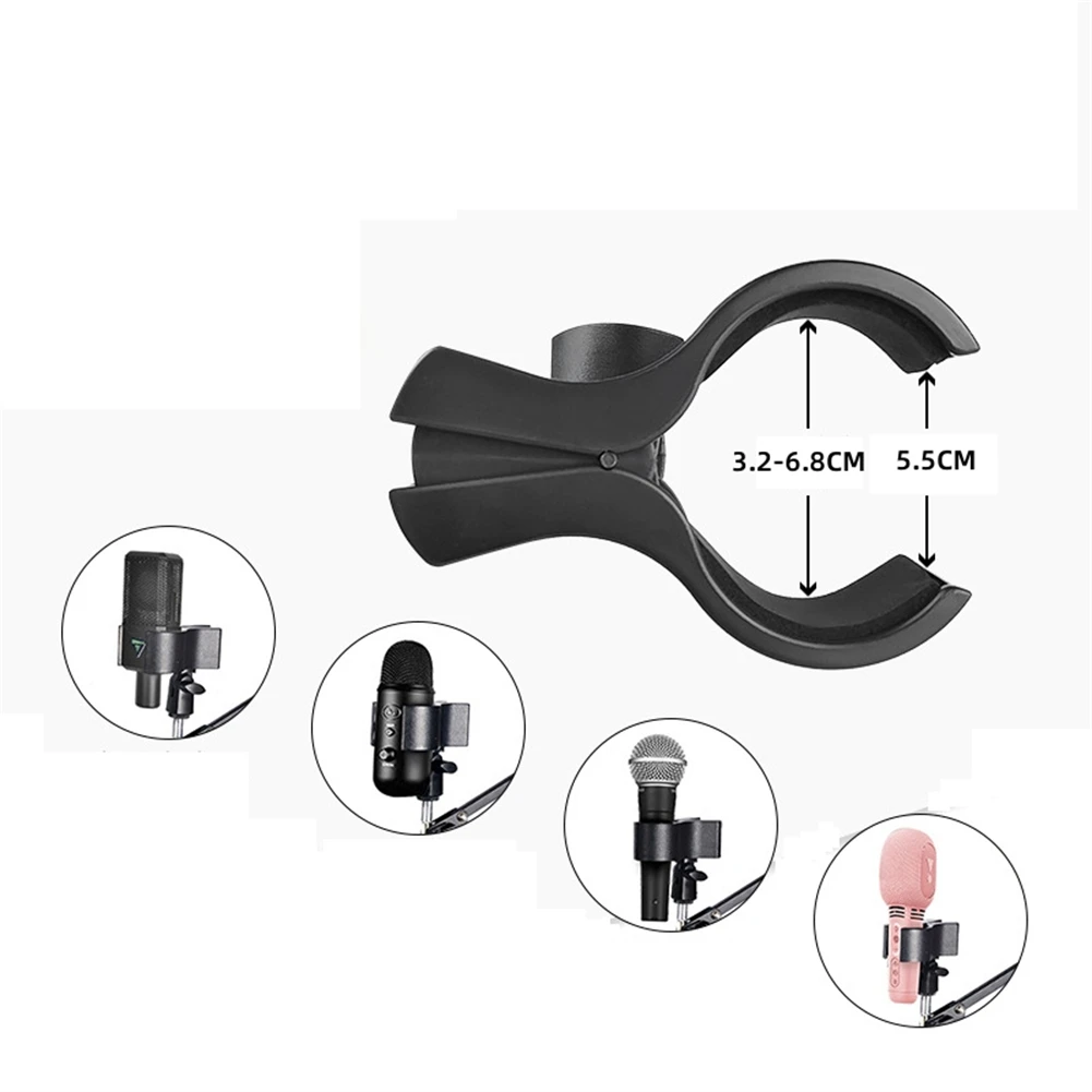 Clamp Microphone Clip Performances Stage Durable Adjustable Break-resistant Flexible For 3.2-6.8CM Mic Plastic
Clamp Microphone Clip Performances Stage Durable Adjustable Break-resistant Flexible For 3.2-6.8CM Mic Plastic