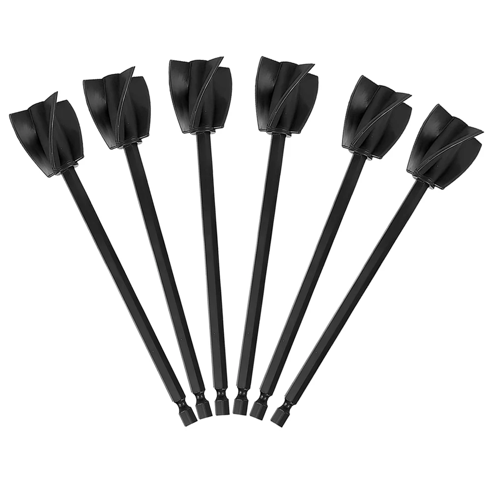 Power Tools Drill 6PCS Black Epoxy Mixer Four-leaf Spiral Mixer Attachment Plastic Reusable Stir Stick Stirrer
Power Tools Drill 6PCS Black Epoxy Mixer Four-leaf Spiral Mixer Attachment Plastic Reusable Stir Stick Stirrer