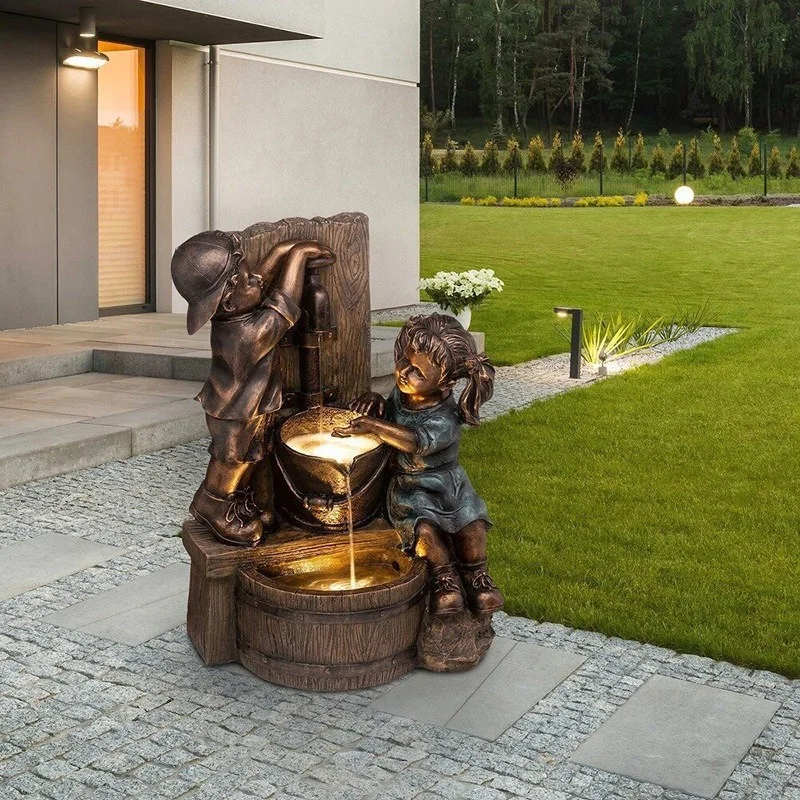 Retro Statue Kids Shape Indoor/Outdoor Girl and Boy Garden Decor Resin Fountain Figurine Garden Sculpture Yard Home Decoration
Retro Statue Kids Shape Indoor/Outdoor Girl and Boy Garden Decor Resin Fountain Figurine Garden Sculpture Yard Home Decoration