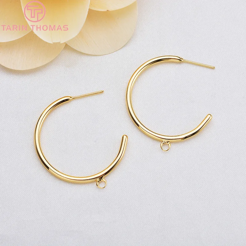 (2015)10PCS 25MM 28MM 24K Gold Color Round with Hanging Hole Stud Earrings High Quality DIY Jewelry Making Findings
(2015)10PCS 25MM 28MM 24K Gold Color Round with Hanging Hole Stud Earrings High Quality DIY Jewelry Making Findings
