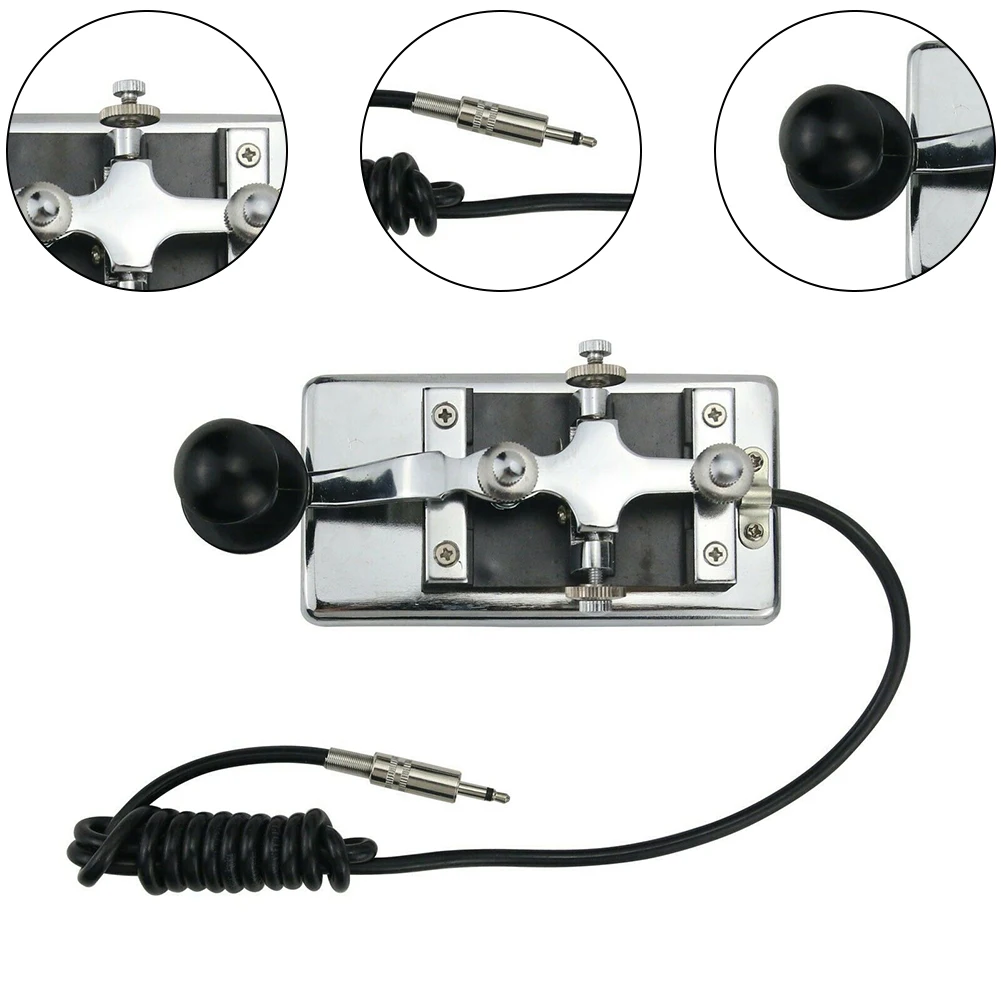 K4 Manual Telegraph Key Morse Key Solid and Stable Tool with Pads for Protection Ideal for Shortwave Radio and Morse Practice
K4 Manual Telegraph Key Morse Key Solid and Stable Tool with Pads for Protection Ideal for Shortwave Radio and Morse Practice