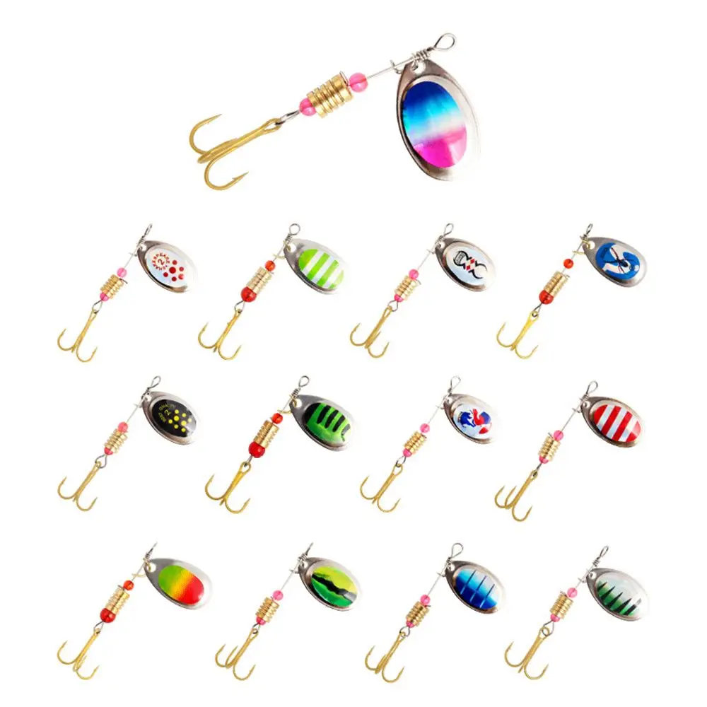 Lifelike Rotating Spinner Fishing Tackle Treble Hook Fishing Lure Fake Baits Hard Bait Spoon Sequins
Lifelike Rotating Spinner Fishing Tackle Treble Hook Fishing Lure Fake Baits Hard Bait Spoon Sequins