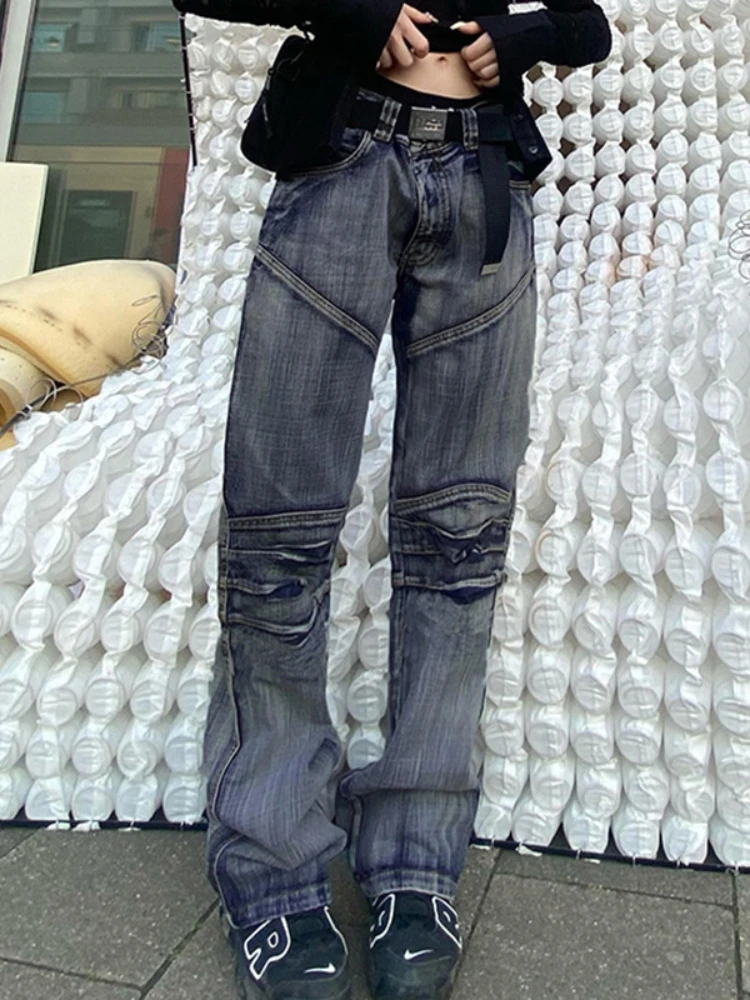 Autumn New Solid Color Street Split Washed Jeans Creased Straight Pants Casual Pants Ankle-Length Pants Trousers
Autumn New Solid Color Street Split Washed Jeans Creased Straight Pants Casual Pants Ankle-Length Pants Trousers