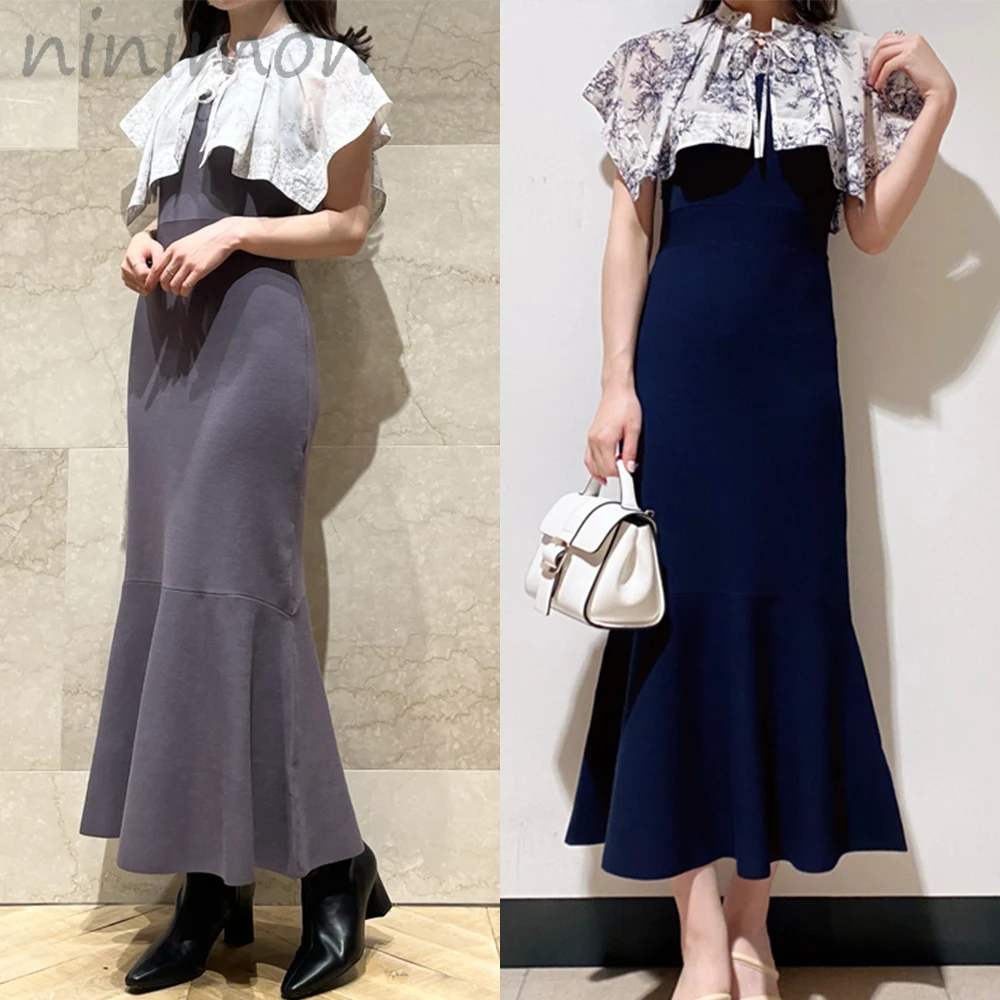 NINIMON Detachable Cape Collar Design Knit Dress Autumn Winter Knitted Chic Long Mermaid Sweater Dresses Elegant Bodycon Dress
NINIMON Detachable Cape Collar Design Knit Dress Autumn Winter Knitted Chic Long Mermaid Sweater Dresses Elegant Bodycon Dress