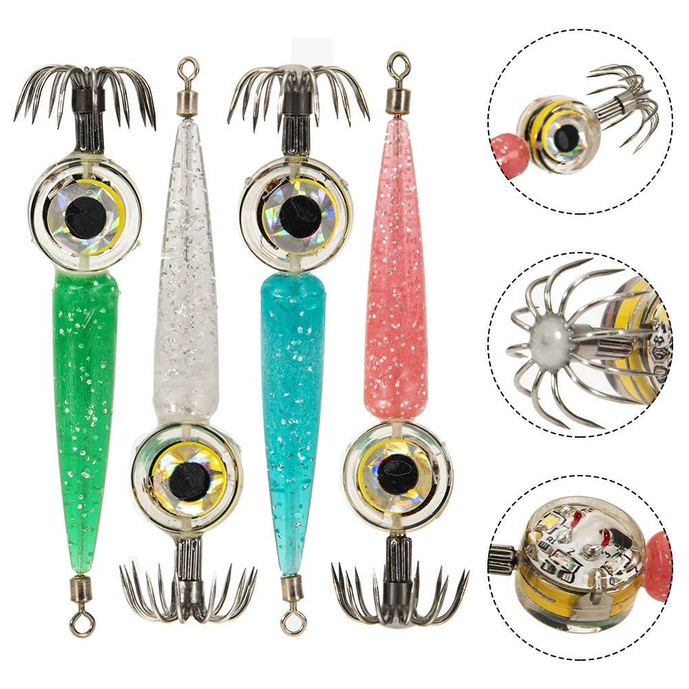 Electronic Squid Hook LED Luminous Shrimp Squid Night Fishing Squid Jigs Lure Bass Bait Fish Tackle Equipment Accessories
Electronic Squid Hook LED Luminous Shrimp Squid Night Fishing Squid Jigs Lure Bass Bait Fish Tackle Equipment Accessories