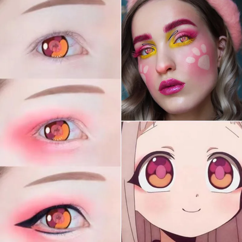 UYAAI 2Pcs/1Pair Anime Contact Lenses For Eyes Pupils Halloween Party Dress Anime Accessories Cosplay Colored Contacts Lenses
UYAAI 2Pcs/1Pair Anime Contact Lenses For Eyes Pupils Halloween Party Dress Anime Accessories Cosplay Colored Contacts Lenses