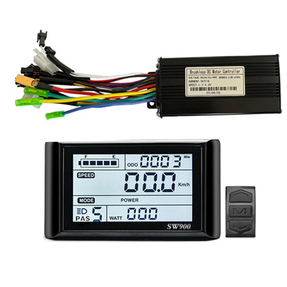 24/36/48V 26A 750W Sine Wave Controller+SW900 Display For Ebike Electric Scooter Sine Wave Dual Mode Ebike Controller
24/36/48V 26A 750W Sine Wave Controller+SW900 Display For Ebike Electric Scooter Sine Wave Dual Mode Ebike Controller
