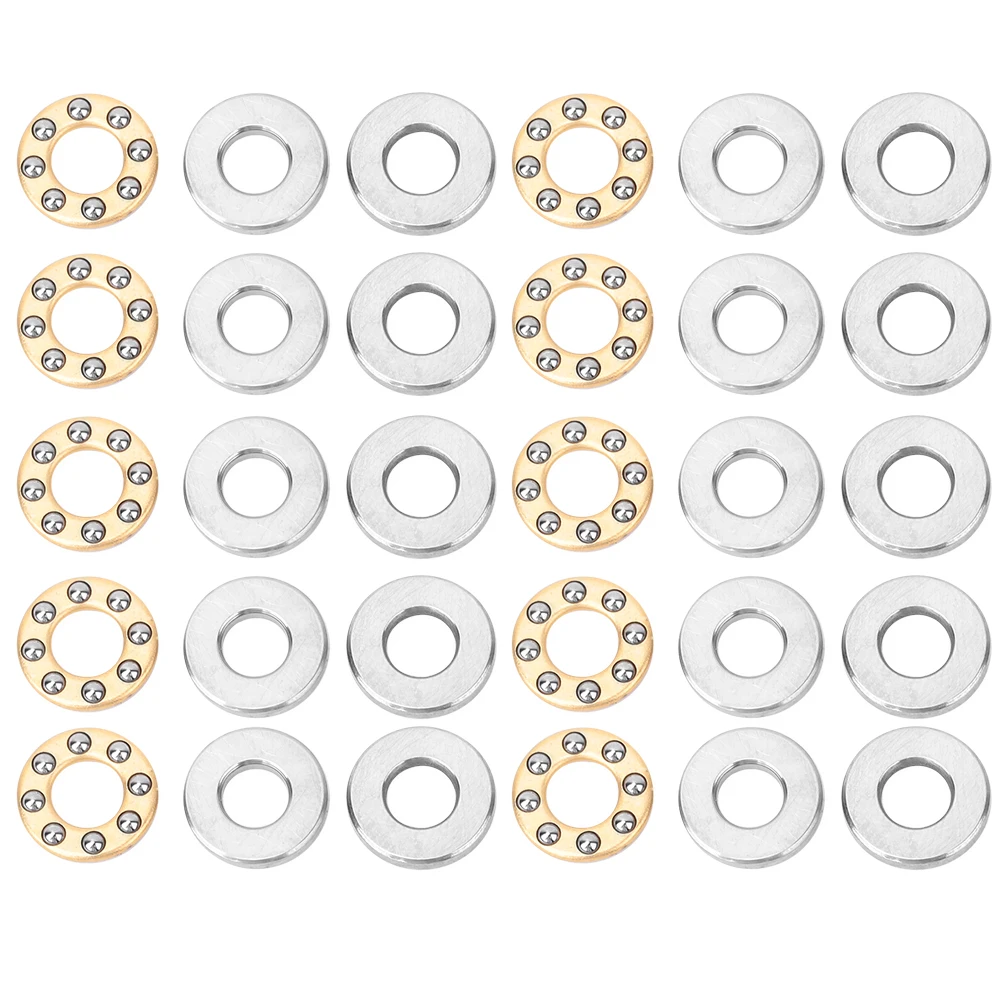 10pcs Thrust Ball Bearing Miniature High Precision Flat Steel Bearings Set (F2.5-6M 2.5x6x3mm)
10pcs Thrust Ball Bearing Miniature High Precision Flat Steel Bearings Set (F2.5-6M 2.5x6x3mm)