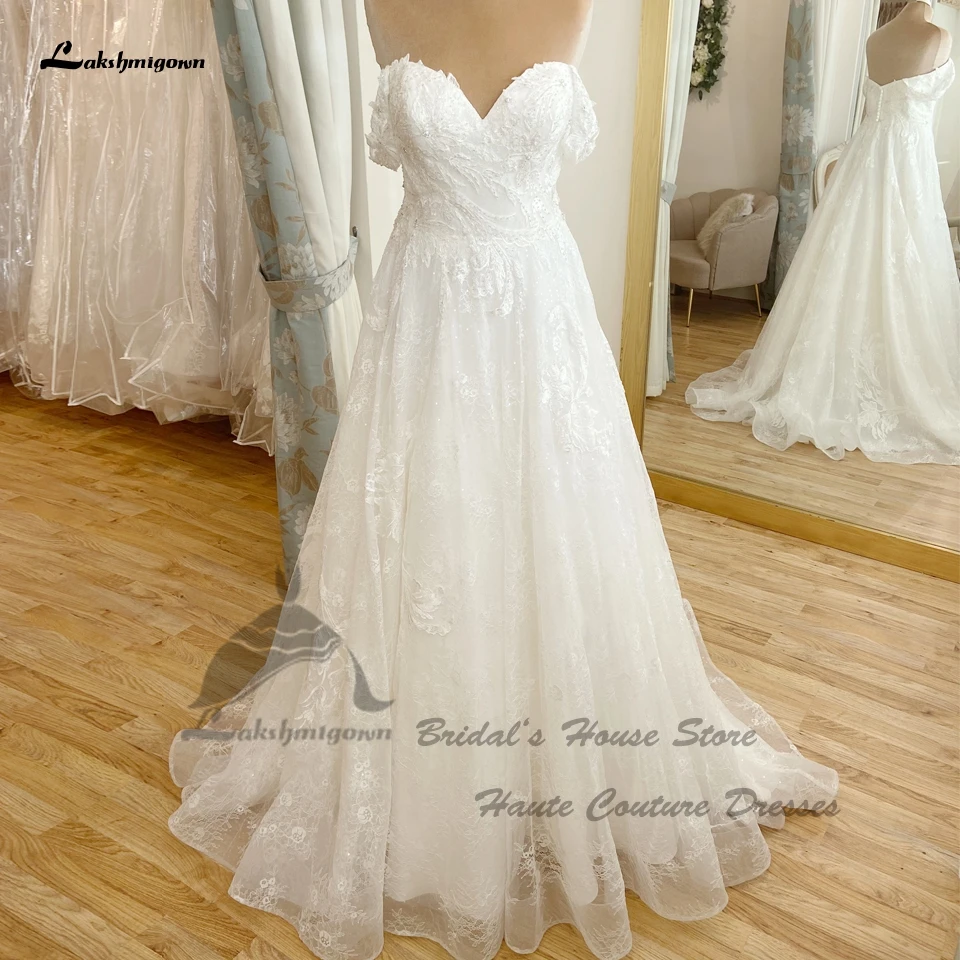 Lakshmigown Luxury Lace Beaded Boho Wedding Dress 2022 Vestidos Elegant Bridal A Line Princess Wedding Gowns Off the Shoulder
Lakshmigown Luxury Lace Beaded Boho Wedding Dress 2022 Vestidos Elegant Bridal A Line Princess Wedding Gowns Off the Shoulder