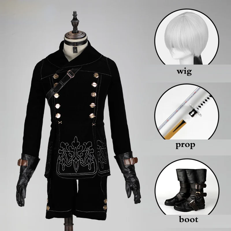 Костюм мужской для косплея NieR Automata 9S до 2XL, причудливый вечерний наряд, пальто, униформа для Хэллоуина типа YoRHa № 9, полный комплект
Костюм мужской для косплея NieR Automata 9S до 2XL, причудливый вечерний наряд, пальто, униформа для Хэллоуина типа YoRHa № 9, полный комплект