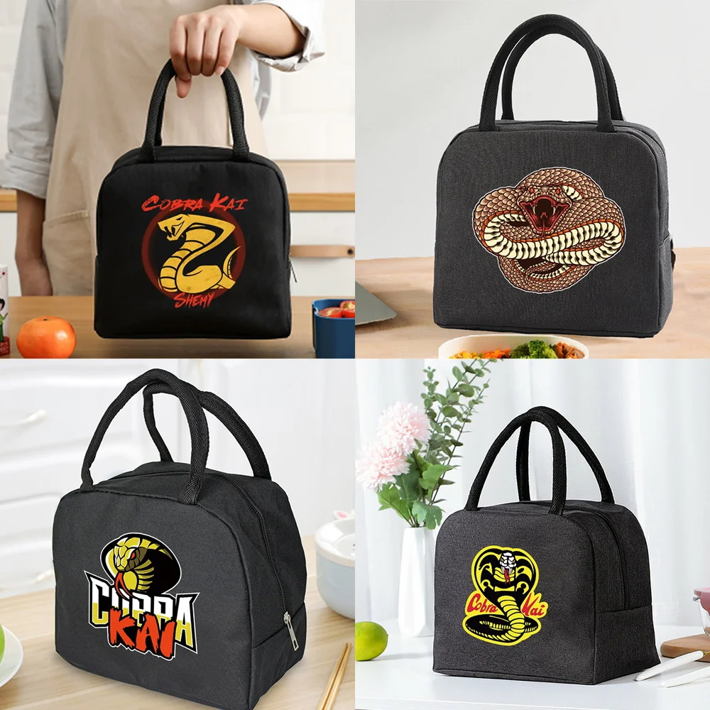Insulated Lunch Bag Zipper Cooler Tote Thermal Bag Lunch Box Canvas Food Picnic Lunch Bags for Work Handbag Cobra Pattern
Insulated Lunch Bag Zipper Cooler Tote Thermal Bag Lunch Box Canvas Food Picnic Lunch Bags for Work Handbag Cobra Pattern