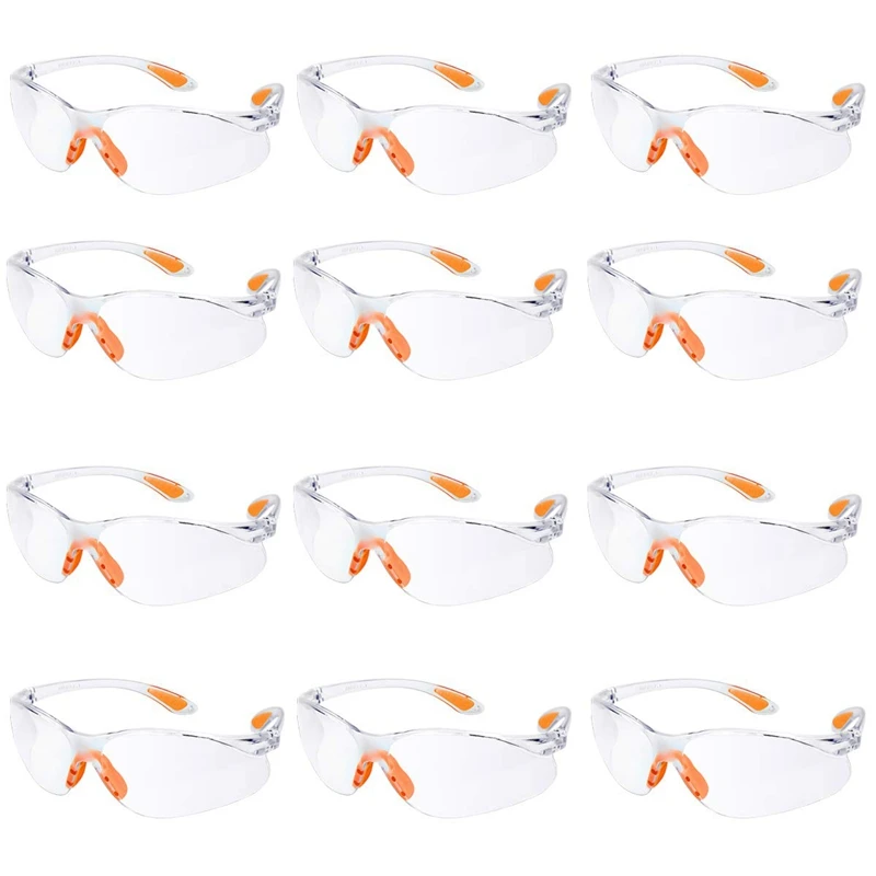 12Pcs Protective Eyewear Safety Goggles Eye Protection Safety Spectacles Work Glasses With Clear Lenses Security Glasses
12Pcs Protective Eyewear Safety Goggles Eye Protection Safety Spectacles Work Glasses With Clear Lenses Security Glasses