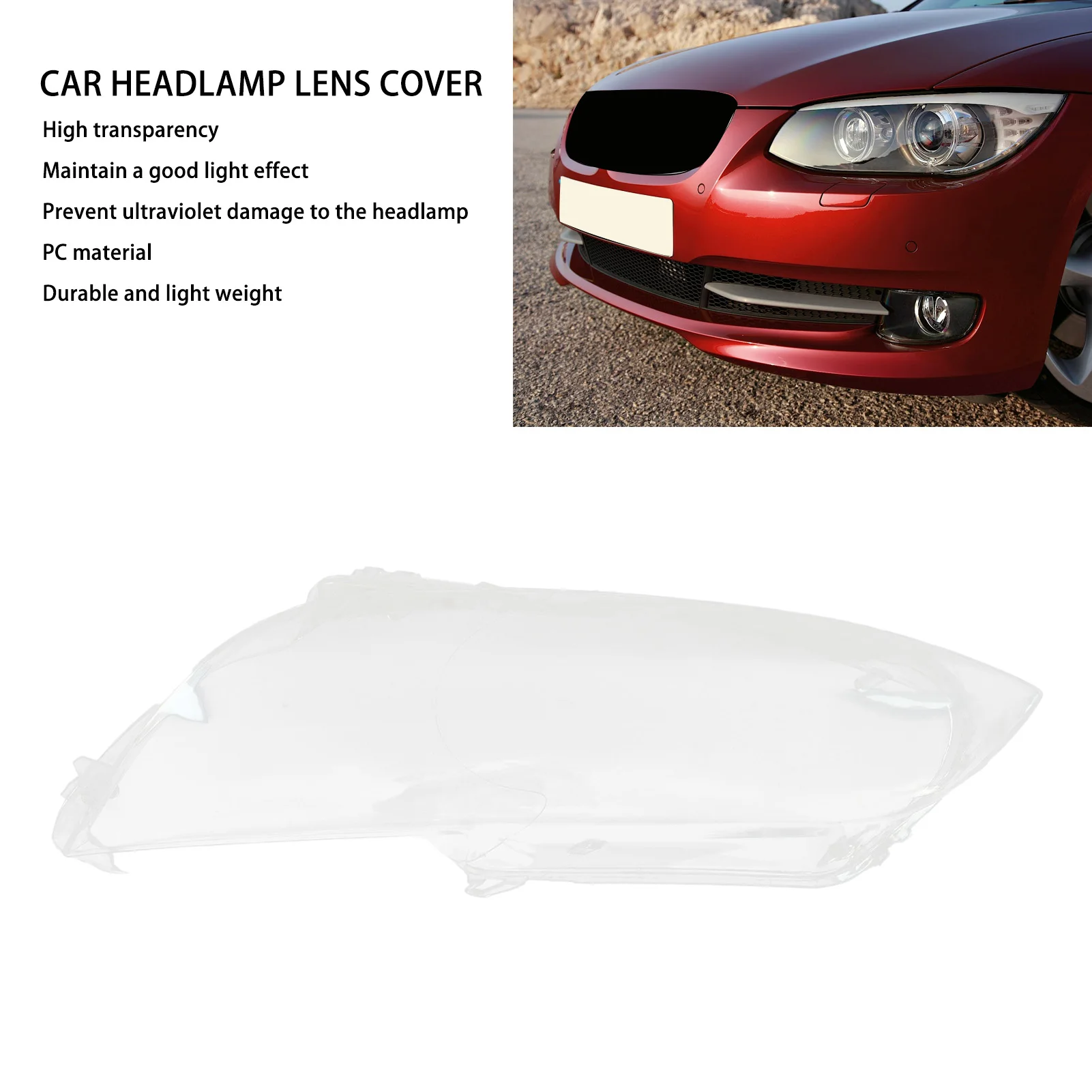 For BMW M3 E92 E93 2008‑2012 Headlight Lens Cover High Transparency Scratch Proof Headlamp Lens Cover Replacement
For BMW M3 E92 E93 2008‑2012 Headlight Lens Cover High Transparency Scratch Proof Headlamp Lens Cover Replacement