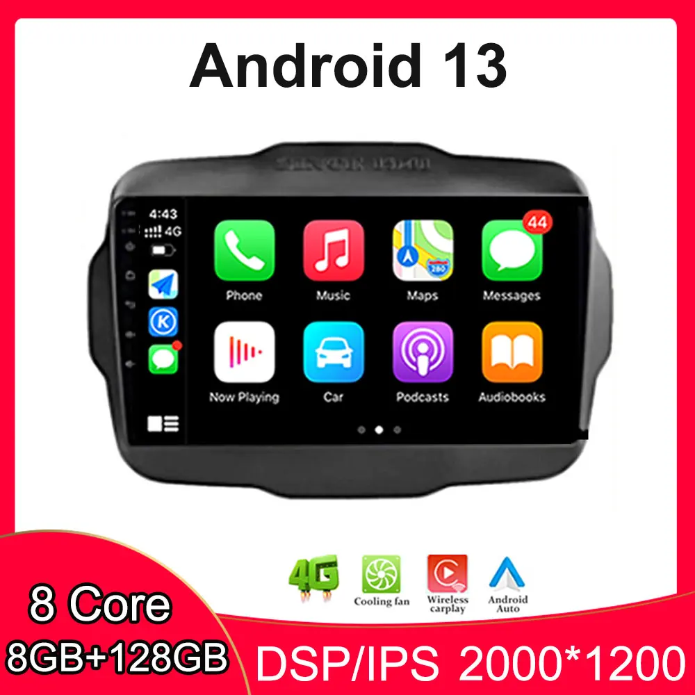 DSP Android 12 For Jeep Renegade 2014 - 2018 Car Radio Multimedia Stereo Player WiFi GPS Navigation NO DVD
DSP Android 12 For Jeep Renegade 2014 - 2018 Car Radio Multimedia Stereo Player WiFi GPS Navigation NO DVD