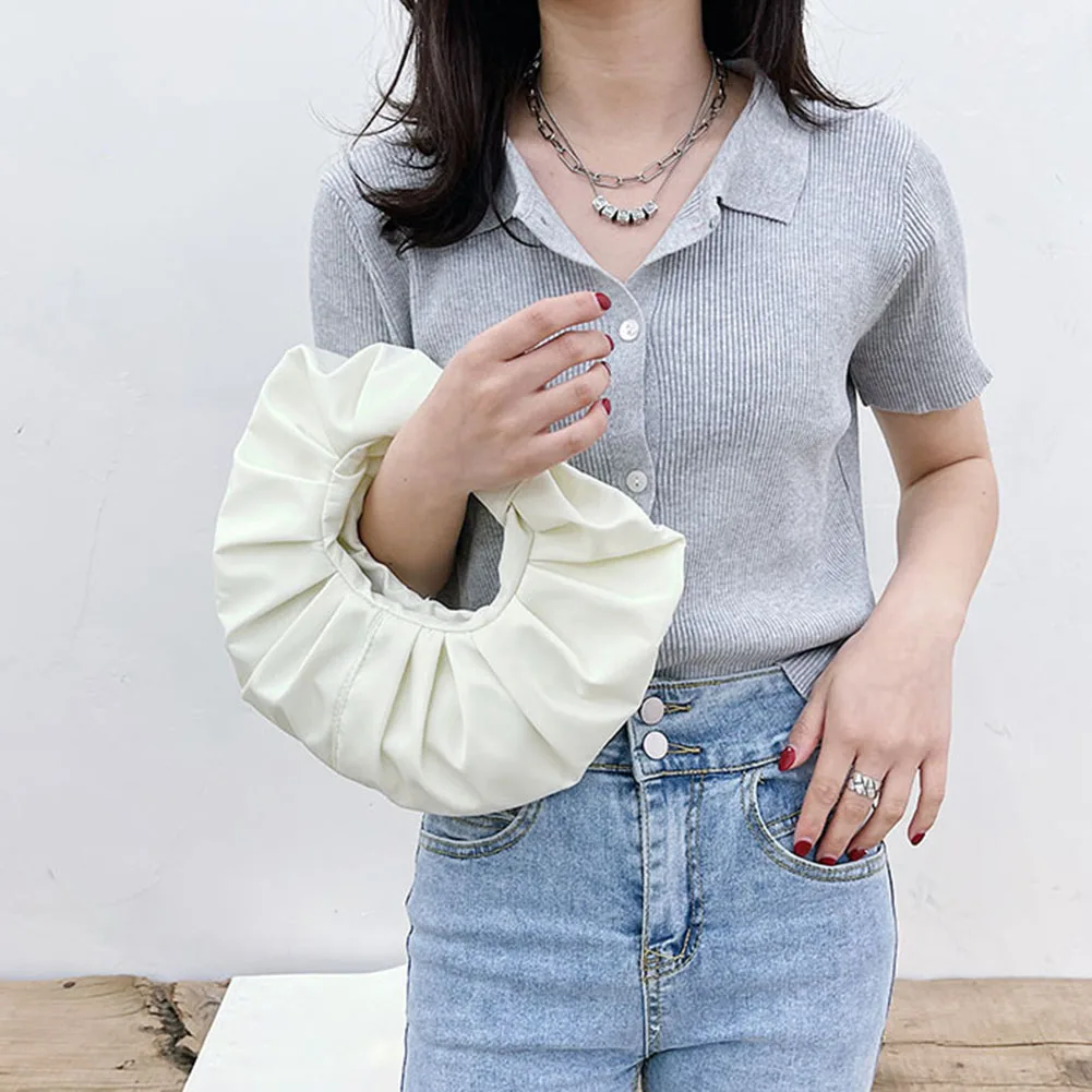 2022 новая стильная модная плиссированная сумка для подмышек, высококачественная повседневная круглая Женская однотонная сумка из искусств...
2022 новая стильная модная плиссированная сумка для подмышек, высококачественная повседневная круглая Женская однотонная сумка из искусств...