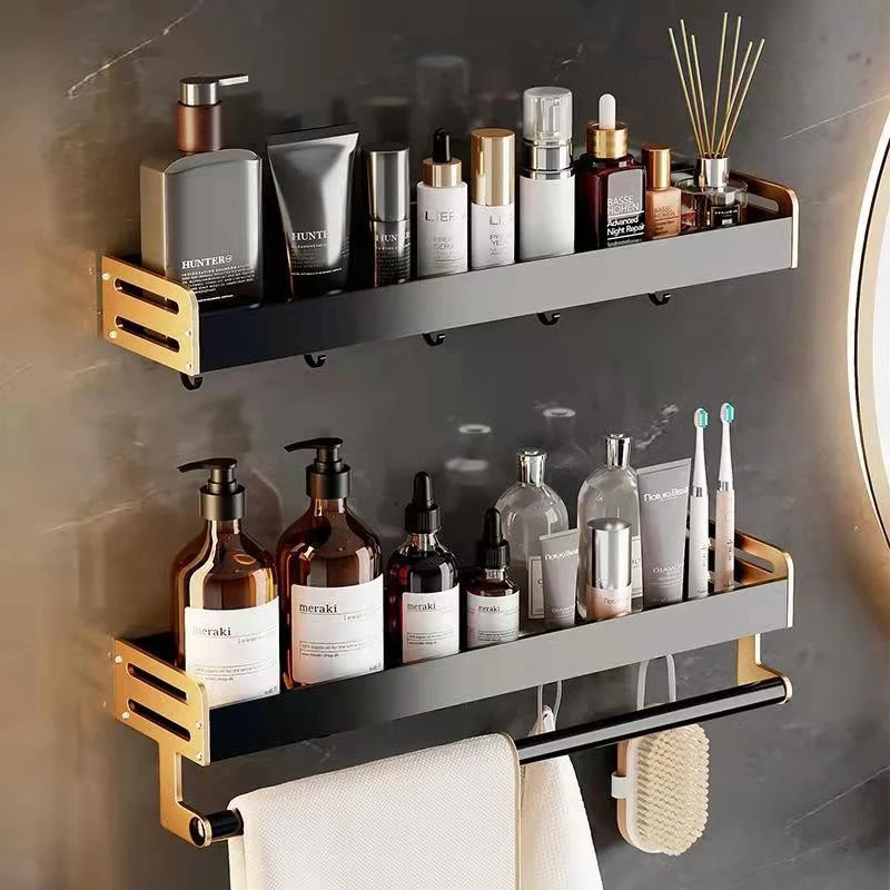 Bathroom Shelf Storage Shelves Shampoo Shower Gel Storage Organizer Wall Shelf With Hooks Towel Bar Kitchen Accessories
Bathroom Shelf Storage Shelves Shampoo Shower Gel Storage Organizer Wall Shelf With Hooks Towel Bar Kitchen Accessories
